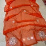 A beautiful collection of 60gm Georgette sarees in vibrant colors with detailed Gota Patti and katdana work.