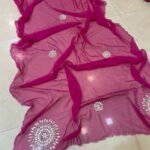 A beautiful collection of 60gm Georgette sarees in vibrant colors with detailed Gota Patti and katdana work.